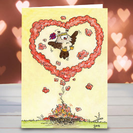 Festividades Cartão de saudação de sinal de amor por Nicole Jan