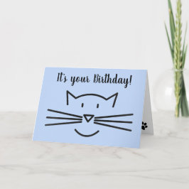 Festividades Cartão de saudação Design de Whiskers Cat
