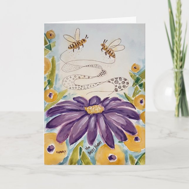 Festividades Cartão de saudação do Bees Knees (Frente)