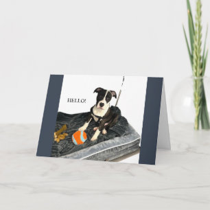 Festividades Cartão de Saudação do Bulldog Bonito
