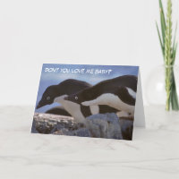 Cartão de saudação do Dia de os namorados Pinguins