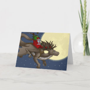 Festividades Cartão de Saudação do Dragão de Natal