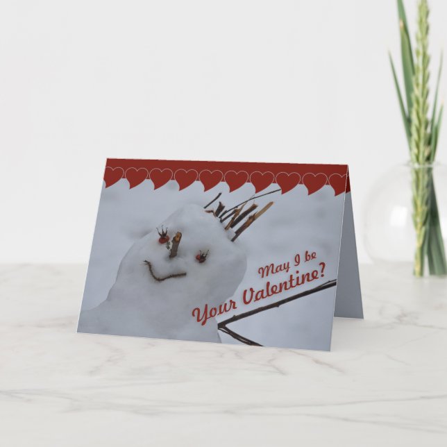 Festividades Cartão de Saudação do Namorados Miss Snowman CC038 (Frente)