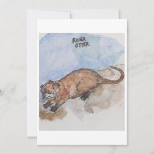 Festividades cartão de saudação do rio Otter