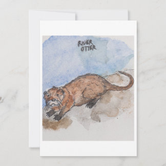 Festividades cartão de saudação do rio Otter