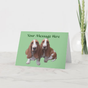 Festividades Cartão de Saudação dos Amigos da Caça-Basset