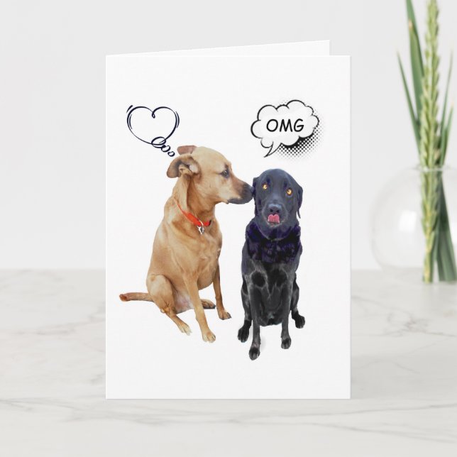 Festividades Cartão de Saudação dos Primos de Beijo (Frente)