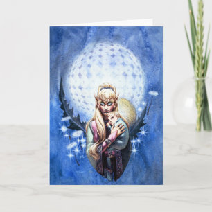 Festividades Cartão de Saudação Elf Madonna