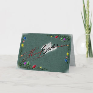 Festividades Cartão de saudação "Feliz SANTAmas"