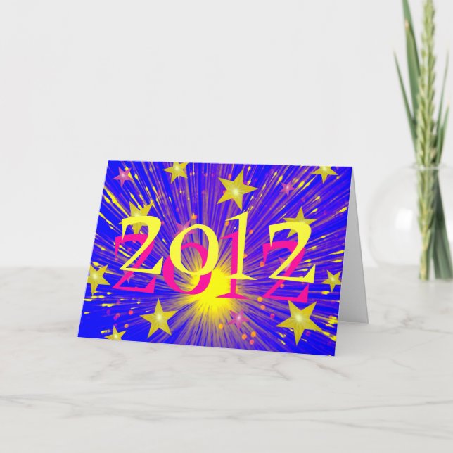 Festividades Cartão de saudação Firework '2012' (Frente)