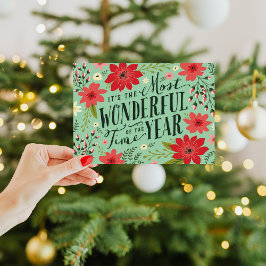 Festividades Cartão de Saudação Floral de Feriado