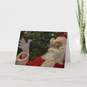 Festividades Cartão de Saudação Fotográfica Santa Claus