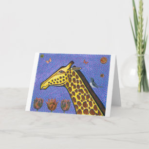 Festividades Cartão de Saudação Giraffe