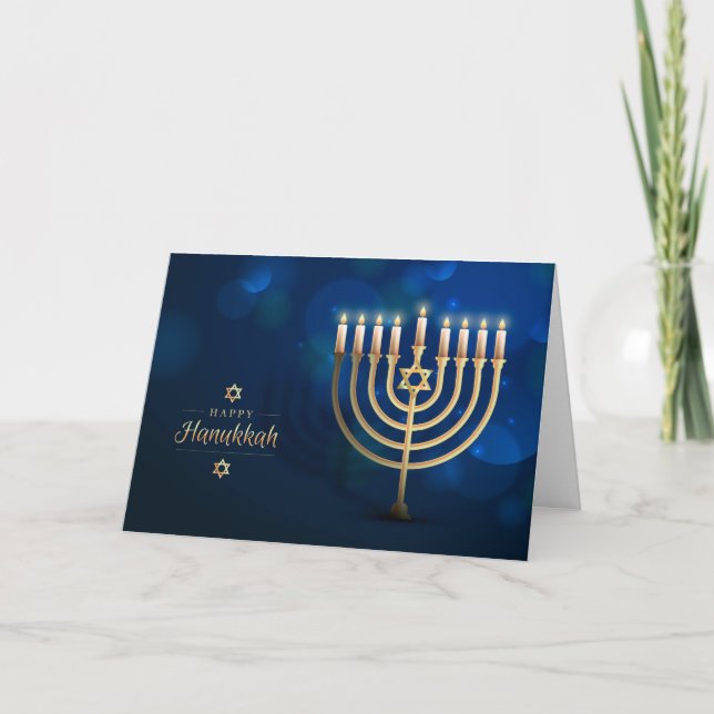 Festividades Cartão de Saudação Hanukkah (Frente)