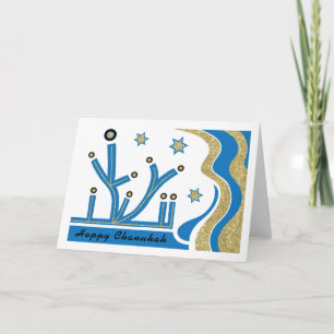 Festividades Cartão de Saudação Hanukkah/Chanukah com Envelope