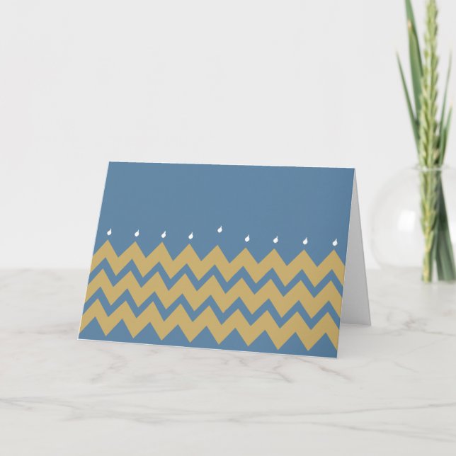 Festividades Cartão de Saudação Hanukkah/Envelope "Hanukkah Che (Frente)