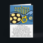 Festividades Cartão de Saudação Hanukkah "Panquecas de Batata"<br><div class="desc">Latkes/Potato Pancakes Hanukkah Greeting CardPersonalize excluindo texto e substituindo por sua própria mensagem. Escolha seu tamanho de fonte, cor e estilo favoritos. Obrigados para parar e comprar por aqui. Muito apreciado. Feliz Hanukkah/Chanukah/Hanukah :)Tamanho: Os cartões de saudação personalizados da Zazzle (5" x 7"), dias de aniversário ou feriados, dias bons...</div>