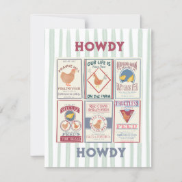 Festividades Cartão de saudação Howdy