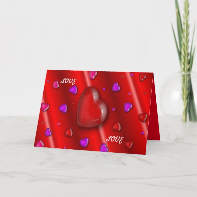 Festividades Cartão de Saudação Iummy Hearts (Frente)