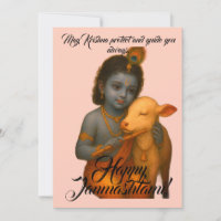 Cartão de Saudação Janmashtami