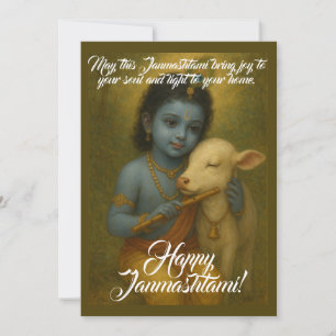 Festividades Cartão de Saudação Janmashtami