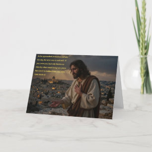 Festividades Cartão de Saudação Jesus Chorou