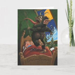 Festividades Cartão de Saudação Krampus