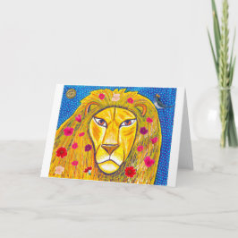 Festividades Cartão de Saudação Lion