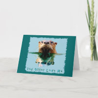 Cartão de Saudação OTTER Engraçado SEA