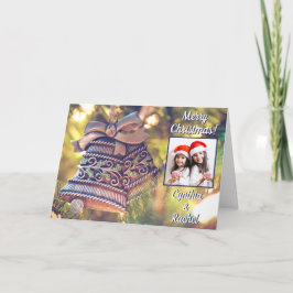 Festividades Cartão de saudação personalizado de fotos e texto