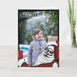Festividades Cartão de Saudação Personalizado de Papais noeis V