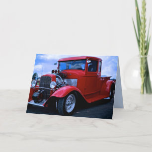 Festividades cartão de saudação personalizado do caminhão de co