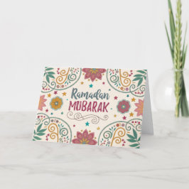 Festividades Cartão de Saudação Ramadã Padrões Calliografia