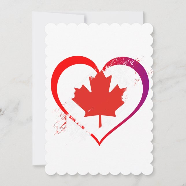 Festividades Cartão de Saudação Simples para o Dia do Canadá (Frente)