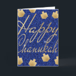 Festividades Cartão de Saudação "Sonhos Dourados" com Envelope<br><div class="desc">Cartão de Saudação "Sonhos Dourados" com Envelope. Para personalizar, exclua o texto editável na frente e dentro da placa e substitua-o pelas suas próprias mensagens. Escolha seu estilo, cor e tamanho de fonte favoritos. Todos os elementos design podem ser editados. Obrigados para parar e comprar. Muito apreciado!! Feliz Hanukkah! Tamanho:...</div>