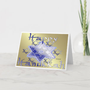 Festividades Cartão de Saudação Stars o David Hanukkah