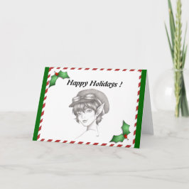 Festividades Cartão de Saudação Steampunk Pixie Feriado