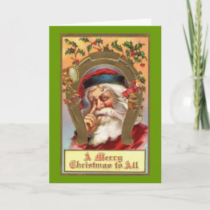 Festividades Cartão de Saudação Tradicional do Papai Noel