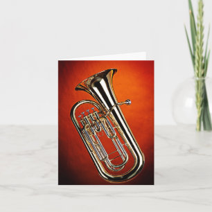 Festividades Cartão de Saudação Tuba para Músicos Bandas