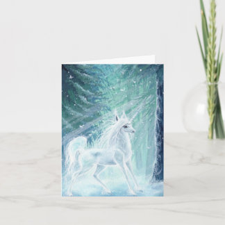 Festividades ~ Cartão de Saudação Unicórnio Iluminado