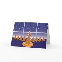 Cartão de Saudação WagsToWish_Menorah