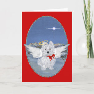 Festividades Cartão de Saudação Westie Angel