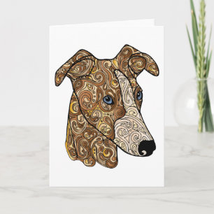Festividades Cartão de saudação Whippet