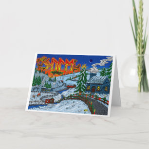 Festividades Cartão de Saudação Yule feliz