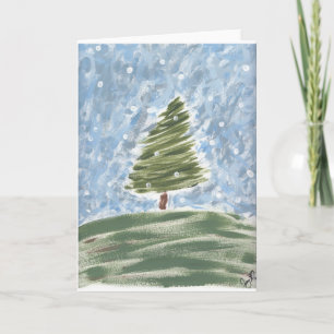Festividades Cartão de saudação Yule Tide, envelopes brancos St