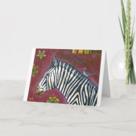 Festividades Cartão de Saudação Zebra Montanhês