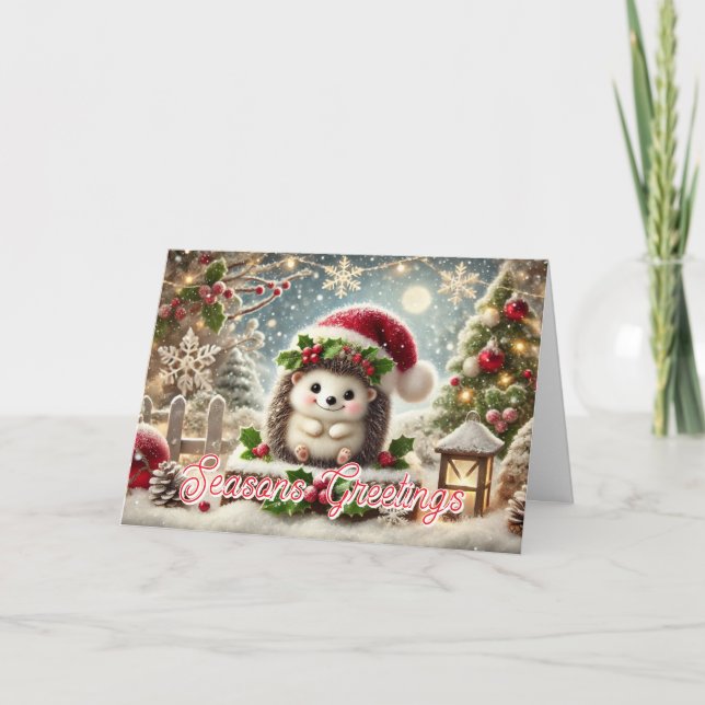 Festividades Cartão de Saudações da Estação (Frente)