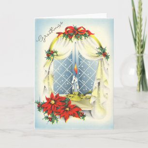 Festividades Cartão de Saudações da Vintage Season