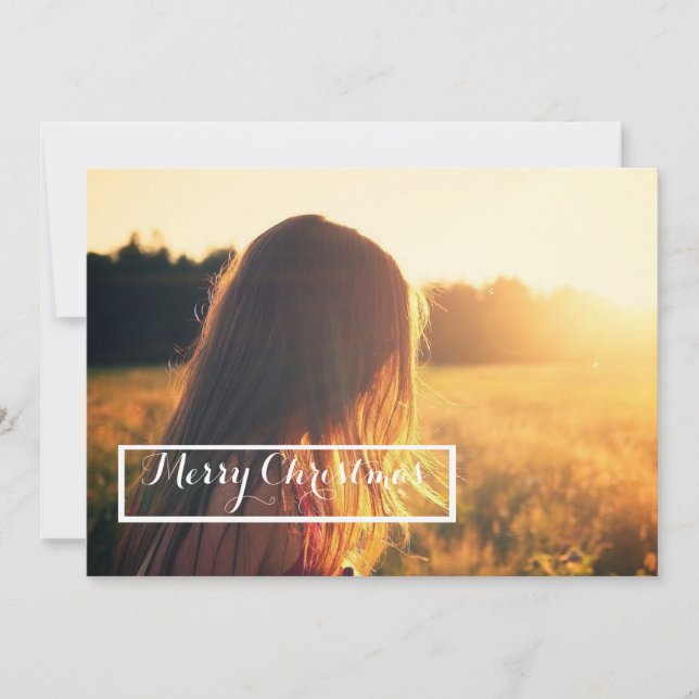 Festividades cartão de sol de natal alegre (Frente)