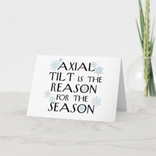 Festividades Cartão de solstício Axial Tilt-Winter